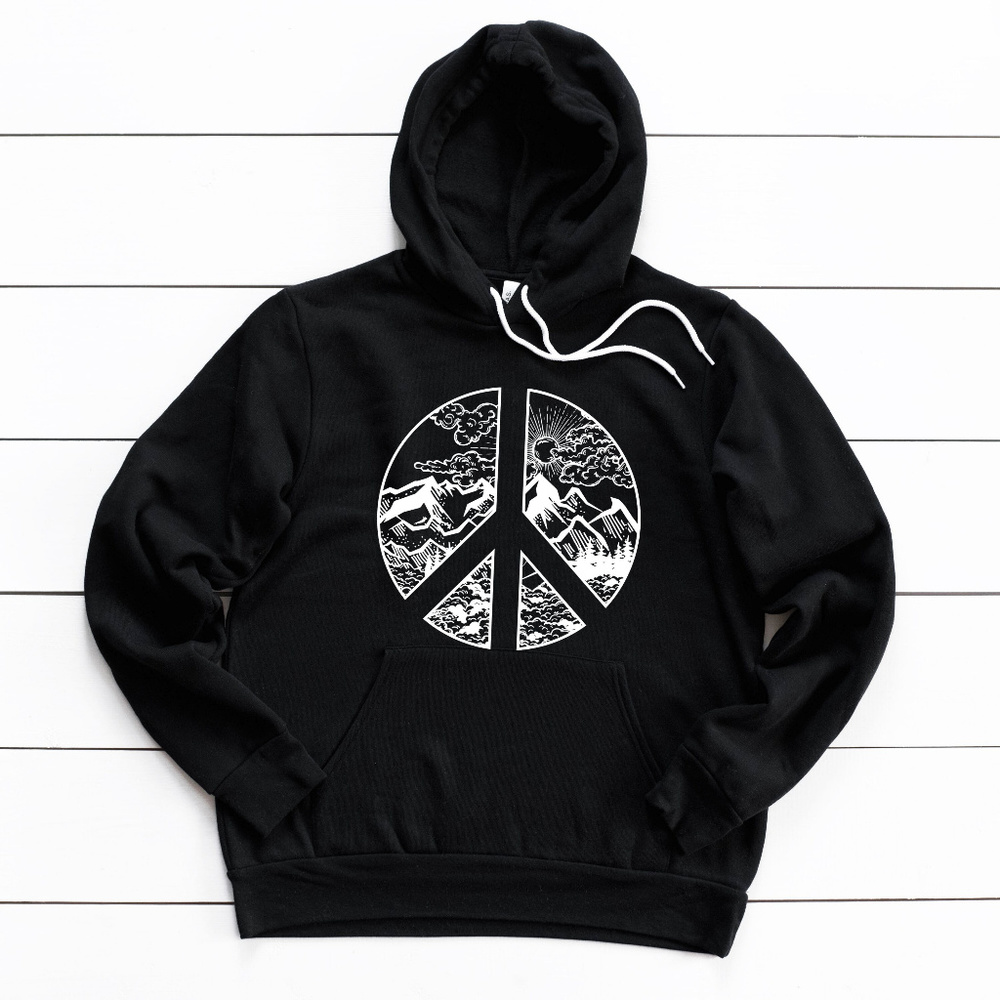 Peace Sign Hoodie HIGH QUALITY BELLA CANVAS BRAND!